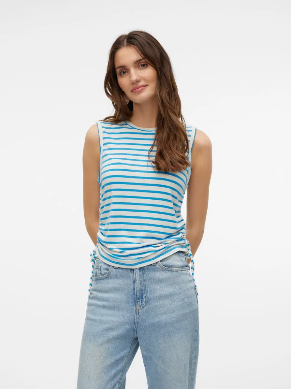 Toppar^VERO MODA VMHOLLY Topp Silver Lining