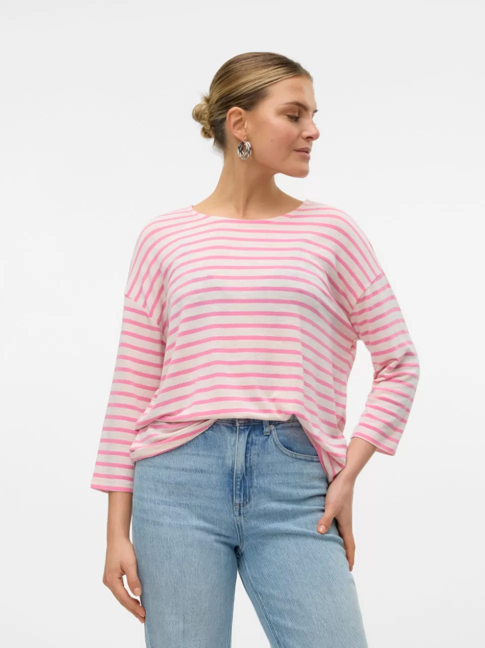 Toppar^VERO MODA VMHOLLY Topp Silver Lining