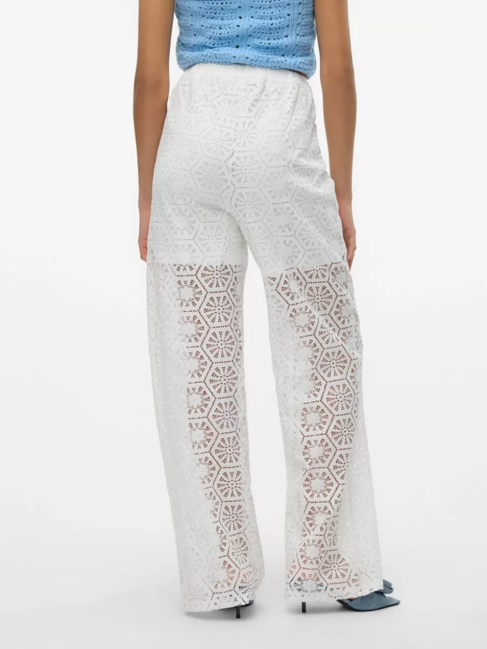 Festkläder | Byxor^VERO MODA VMHONEY Hög Midja Byxor Snow White