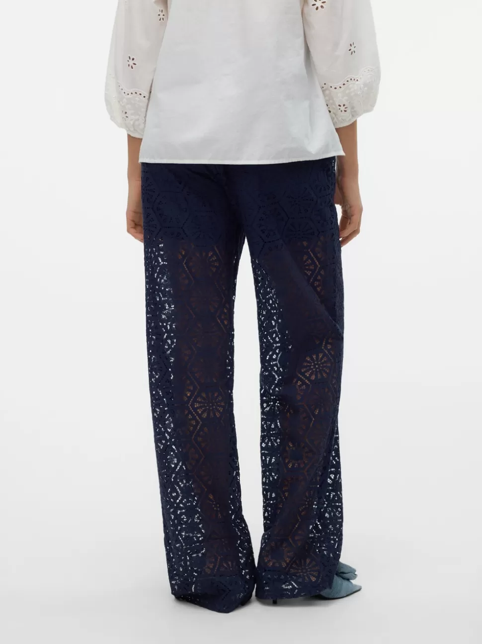 Festkläder | Byxor^VERO MODA VMHONEY Hög Midja Byxor Navy Blazer
