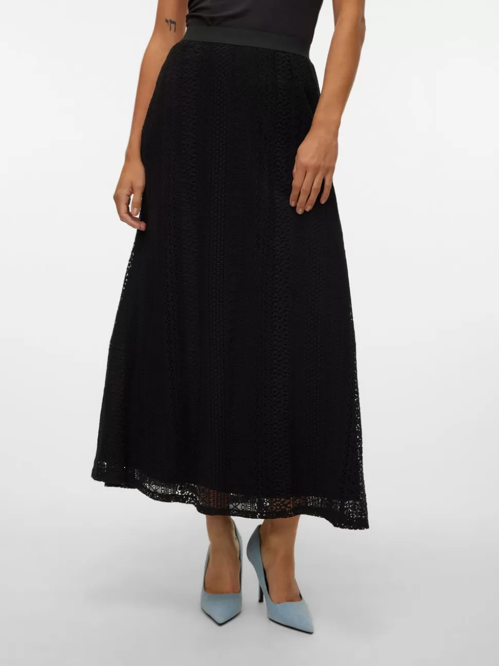 Festkläder | Kjolar^VERO MODA VMHONEY Hög Midja Lång Kjol Black