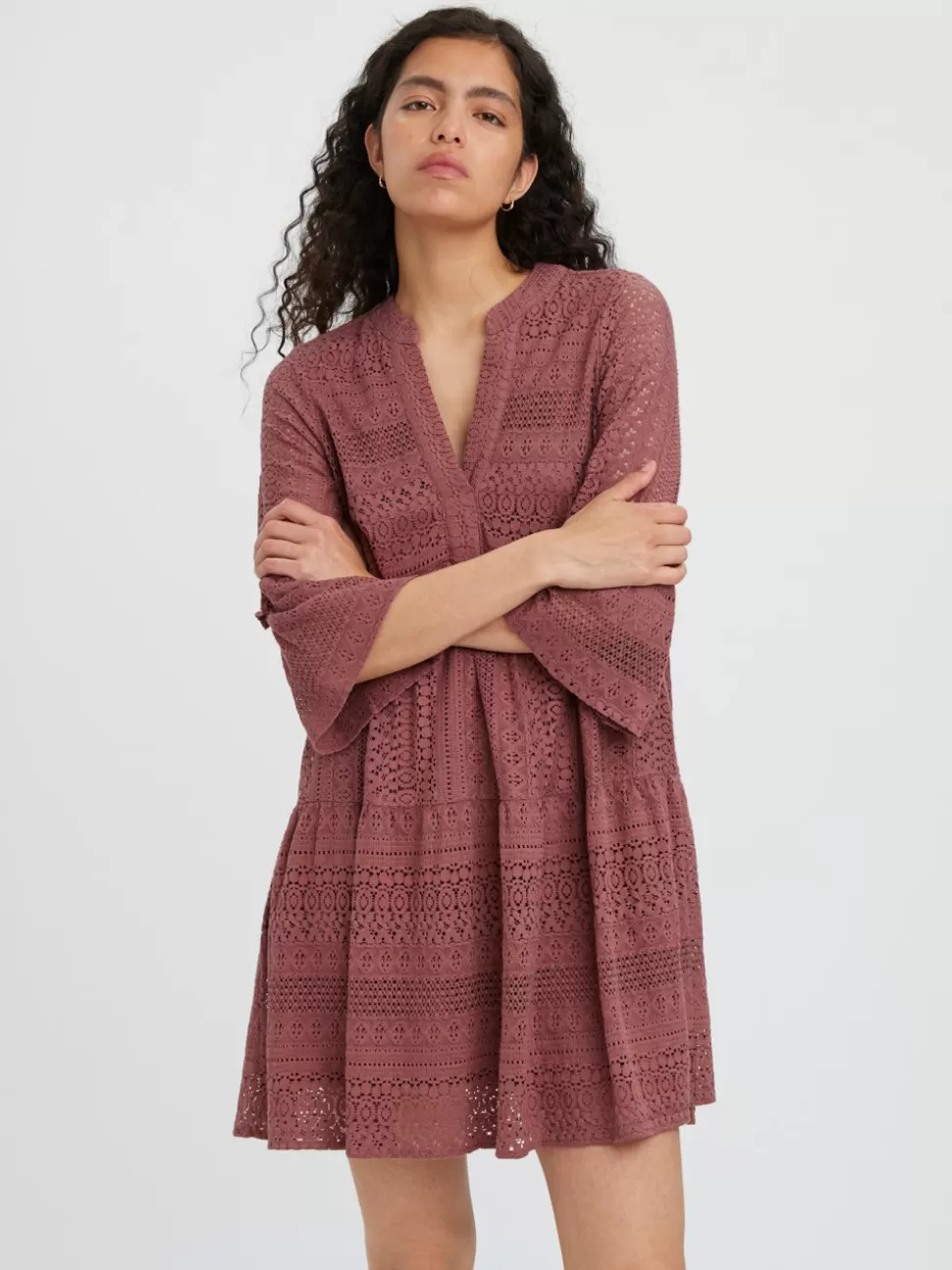 Klänningar | Toppar^VERO MODA VMHONEY Kort Klänning Rose Brown