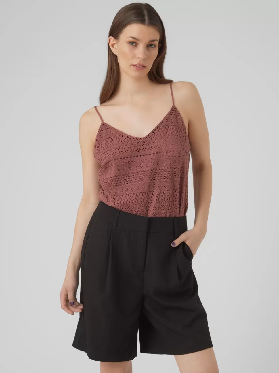 Toppar | Basics^VERO MODA VMHONEY Linne Rose Brown