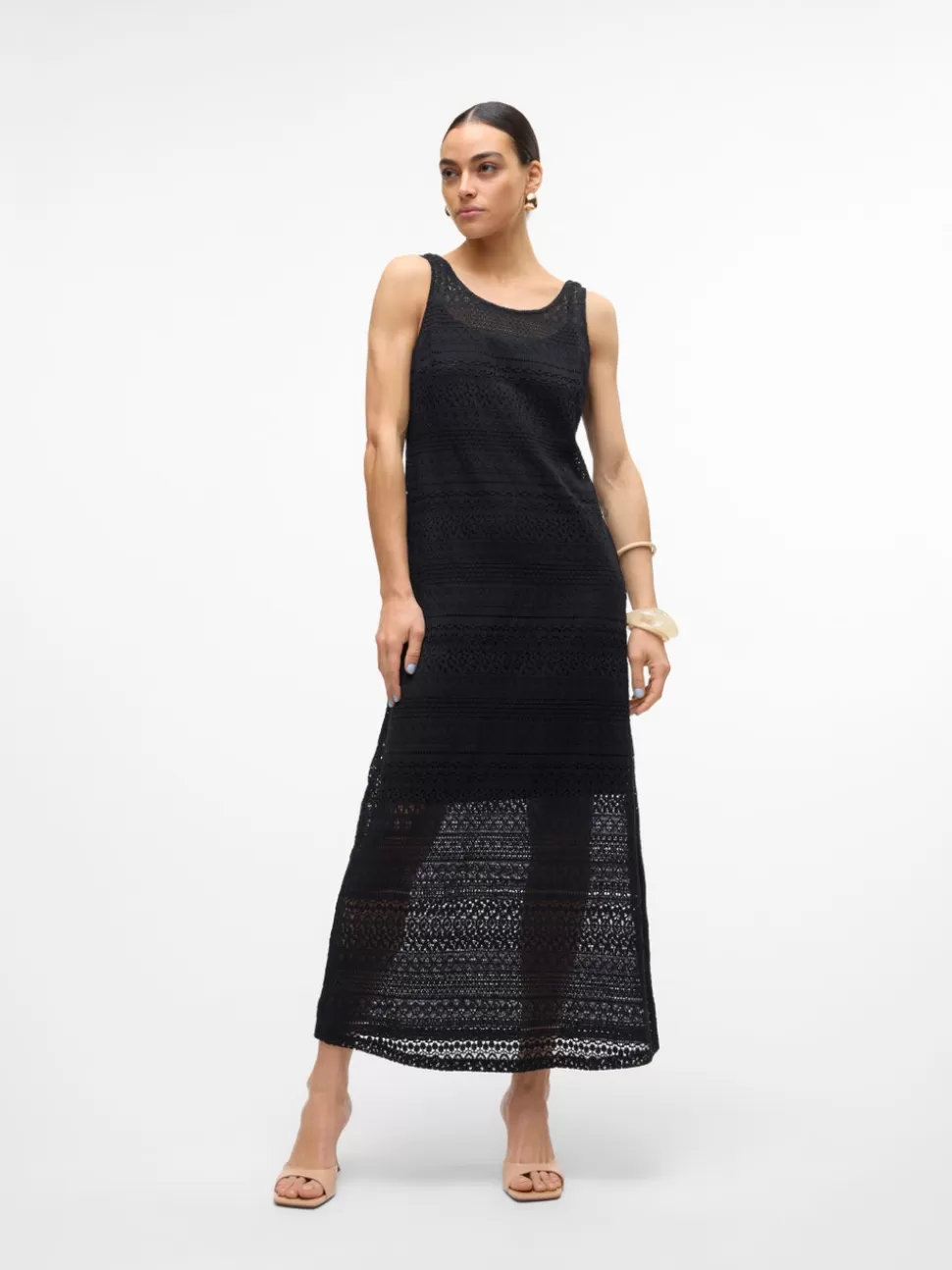 Klänningar^VERO MODA VMHONEY Lång Klänning Black