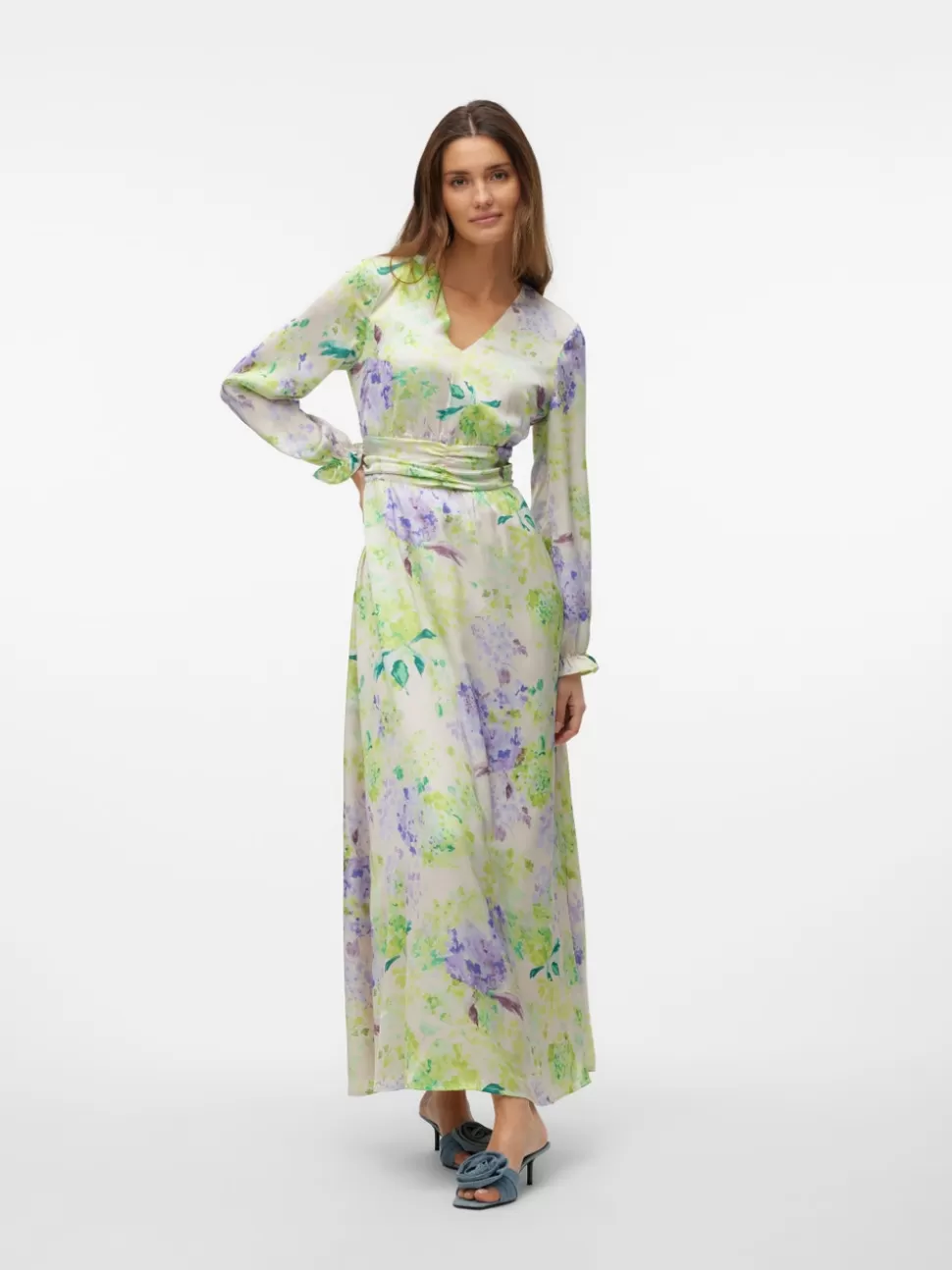 Klänningar | Festkläder^VERO MODA VMHONEY Lång Klänning Green Essence