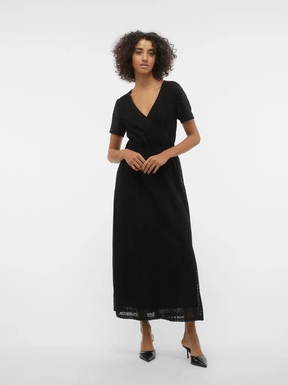 Klänningar^VERO MODA VMHONEY Lång Klänning Black
