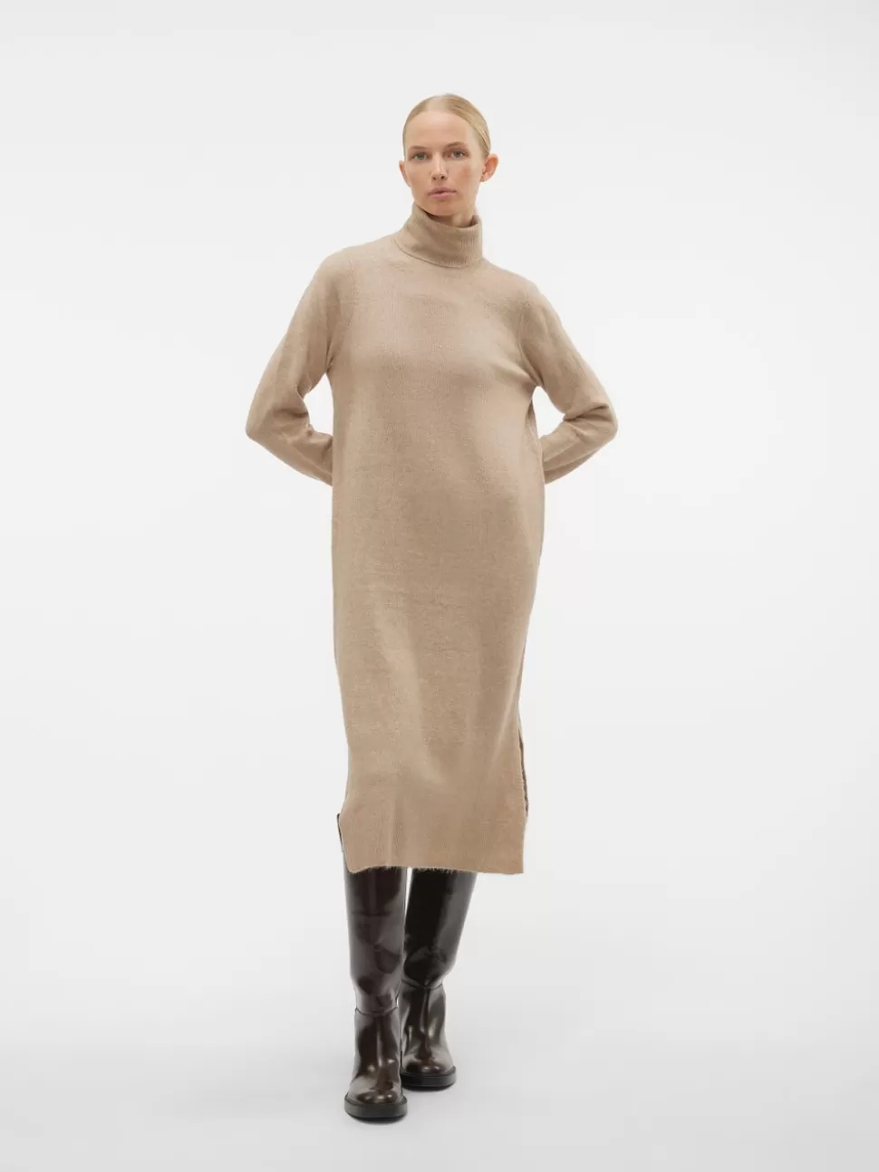 Klänningar^VERO MODA VMHURRICANE Lång Klänning Silver Mink