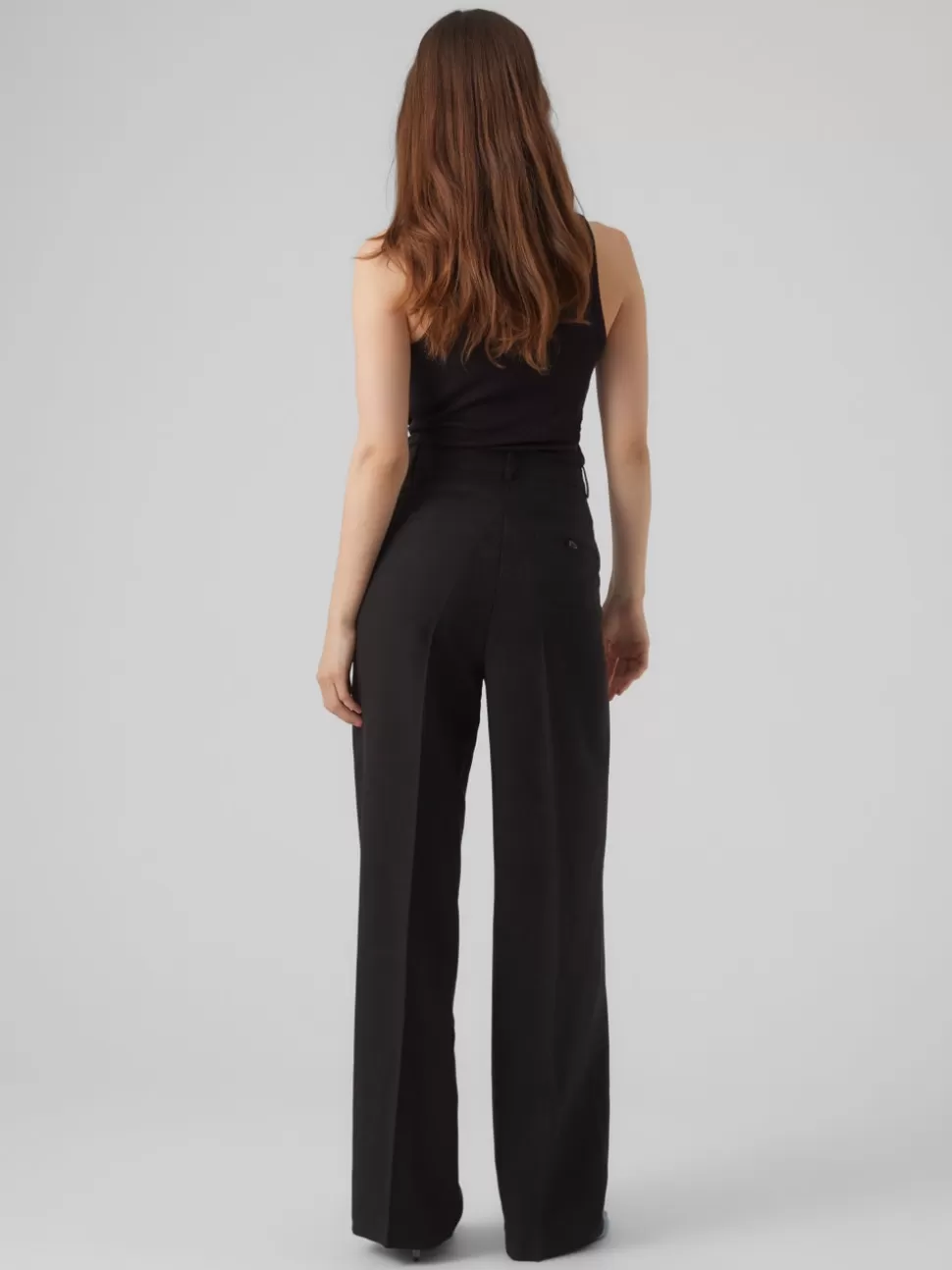 Byxor^VERO MODA VMIMANI Medelhög Midja Byxor Black