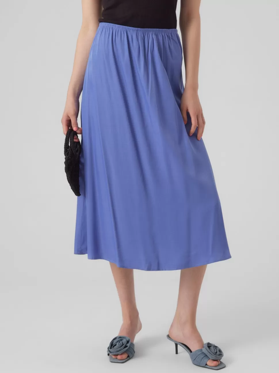 Kjolar | Basics^VERO MODA VMINA Midikjol Bleached Denim