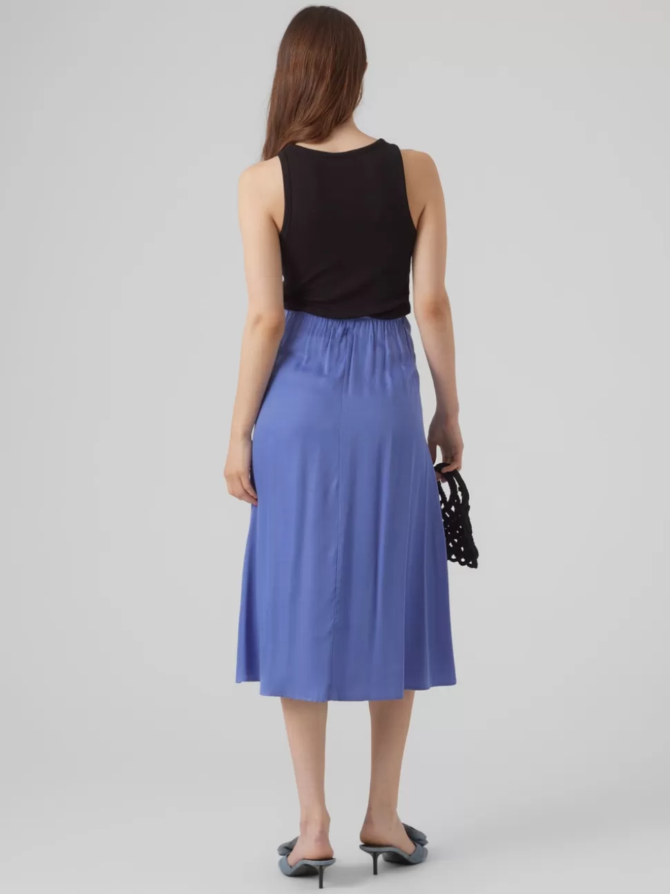 Kjolar | Basics^VERO MODA VMINA Midikjol Bleached Denim
