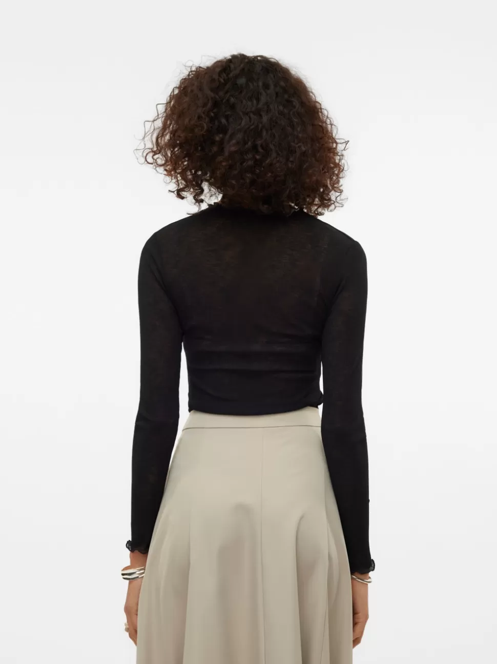 Toppar^VERO MODA VMINES T-shirt Black