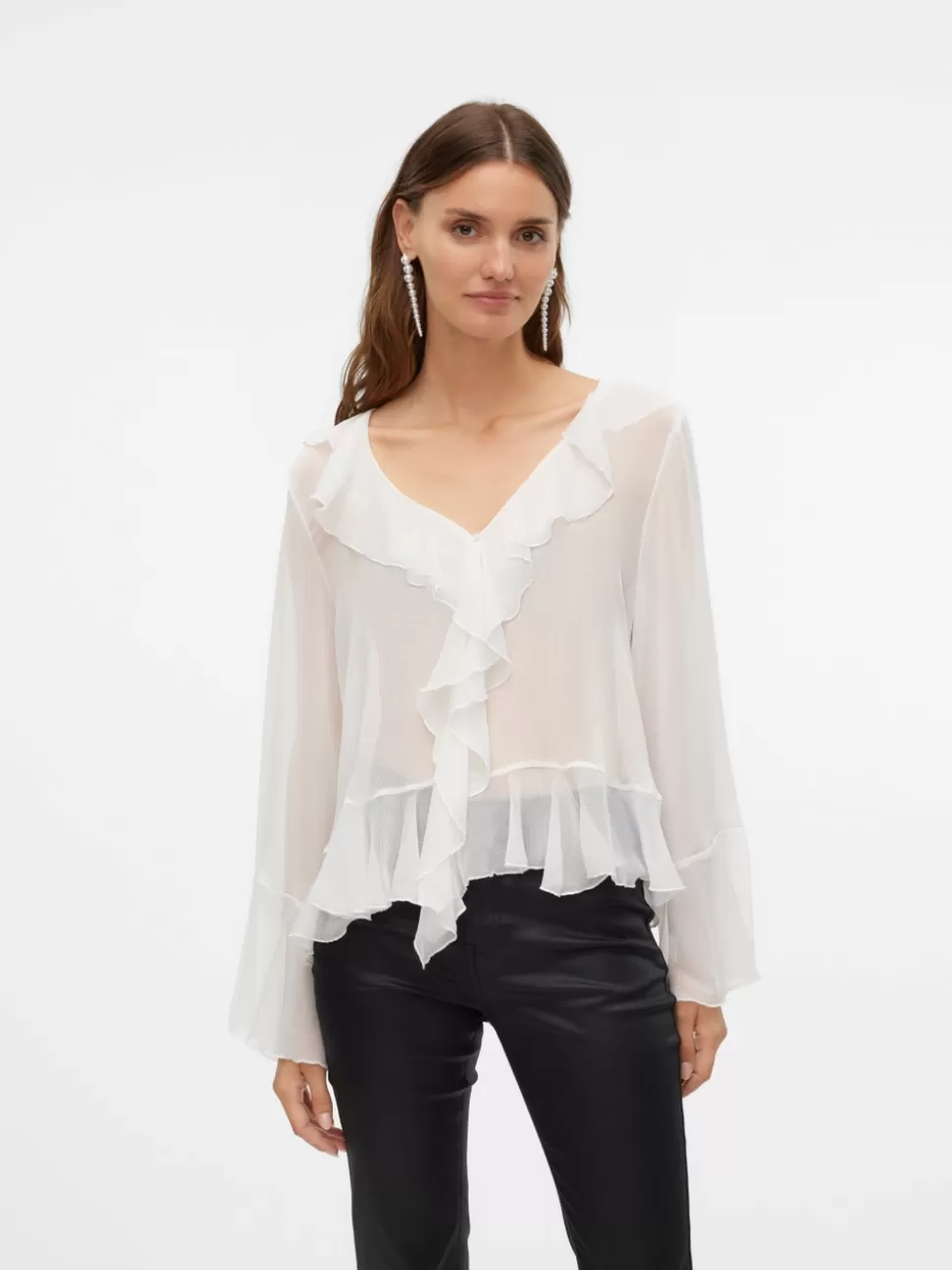 Toppar^VERO MODA VMINGRID Topp Bright White