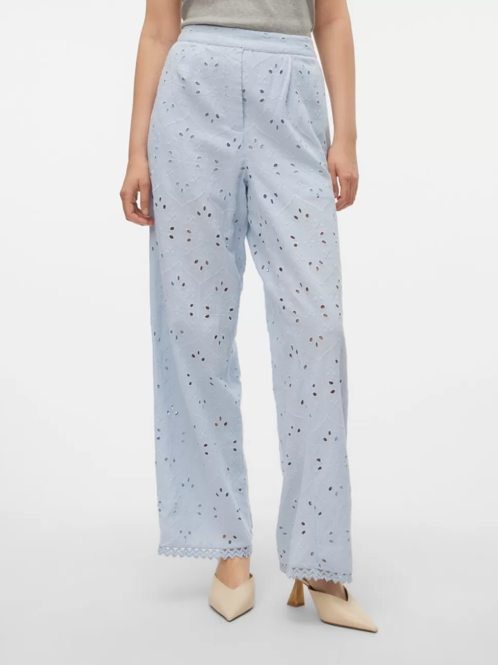 Byxor^VERO MODA VMIRINA Hög Midja Byxor Skyway