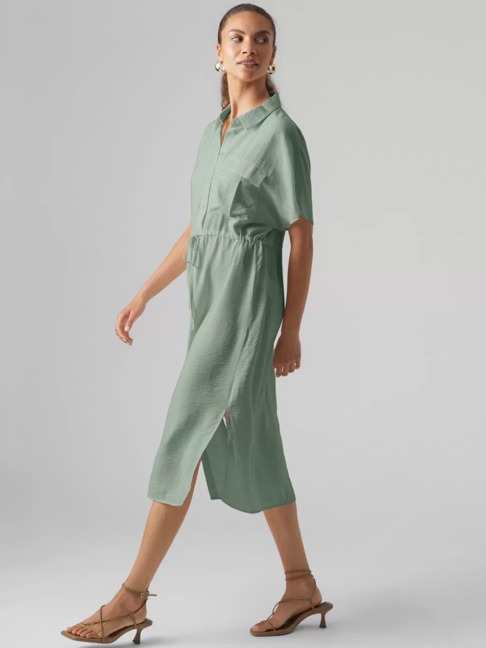 Klänningar^VERO MODA VMIRIS Midiklänning Hedge Green