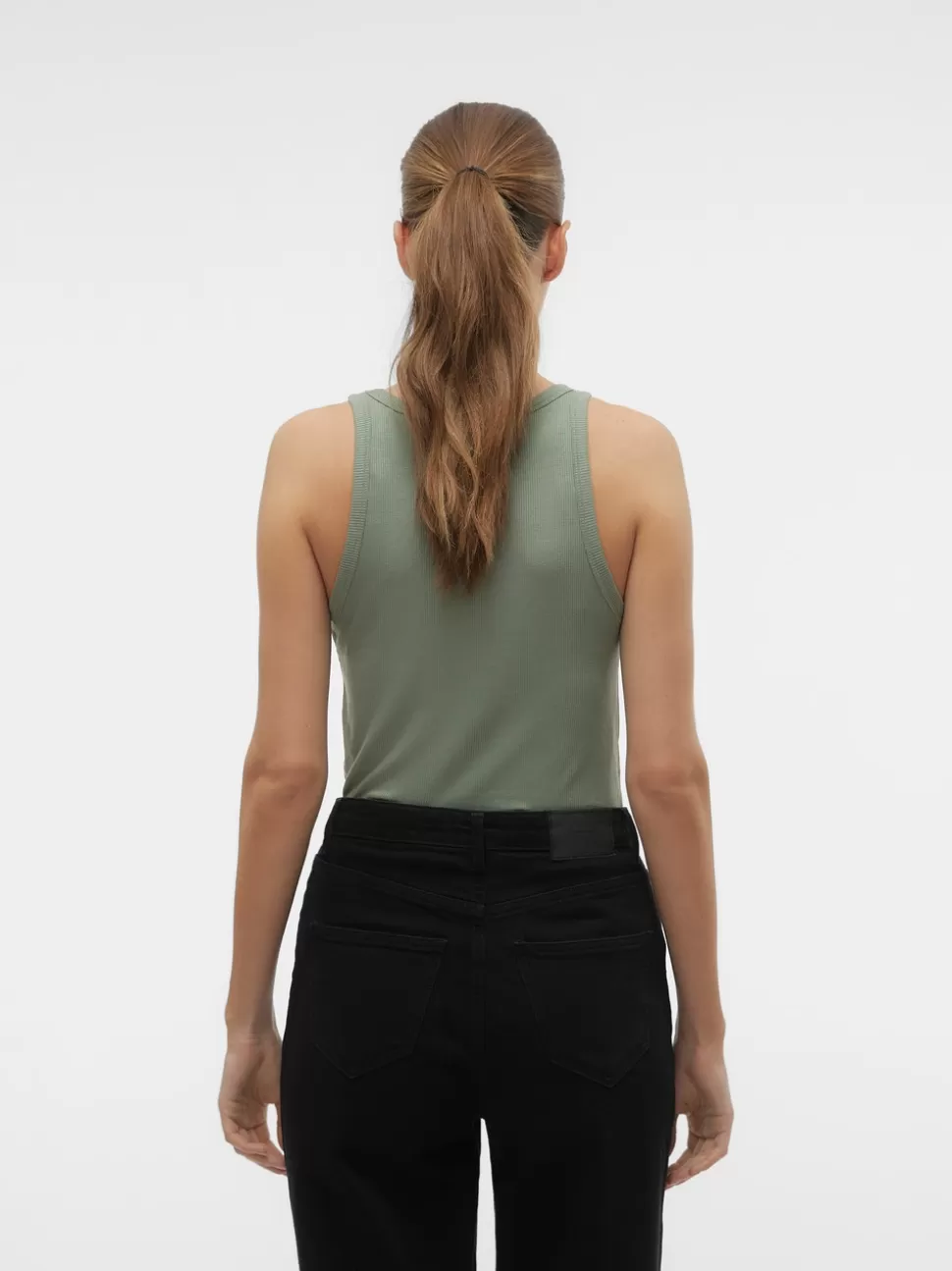 Toppar | Basics^VERO MODA VMIRWINA Topp Hedge Green