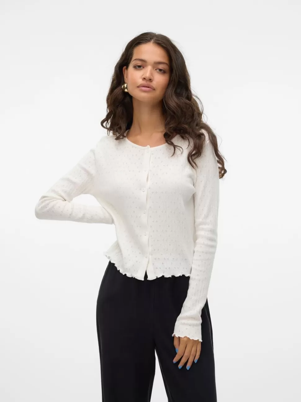 Toppar^VERO MODA VMISA Kofta Bright White