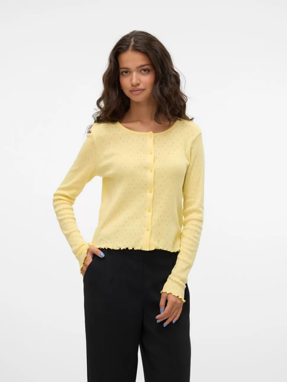 Toppar^VERO MODA VMISA Kofta Mellow Yellow