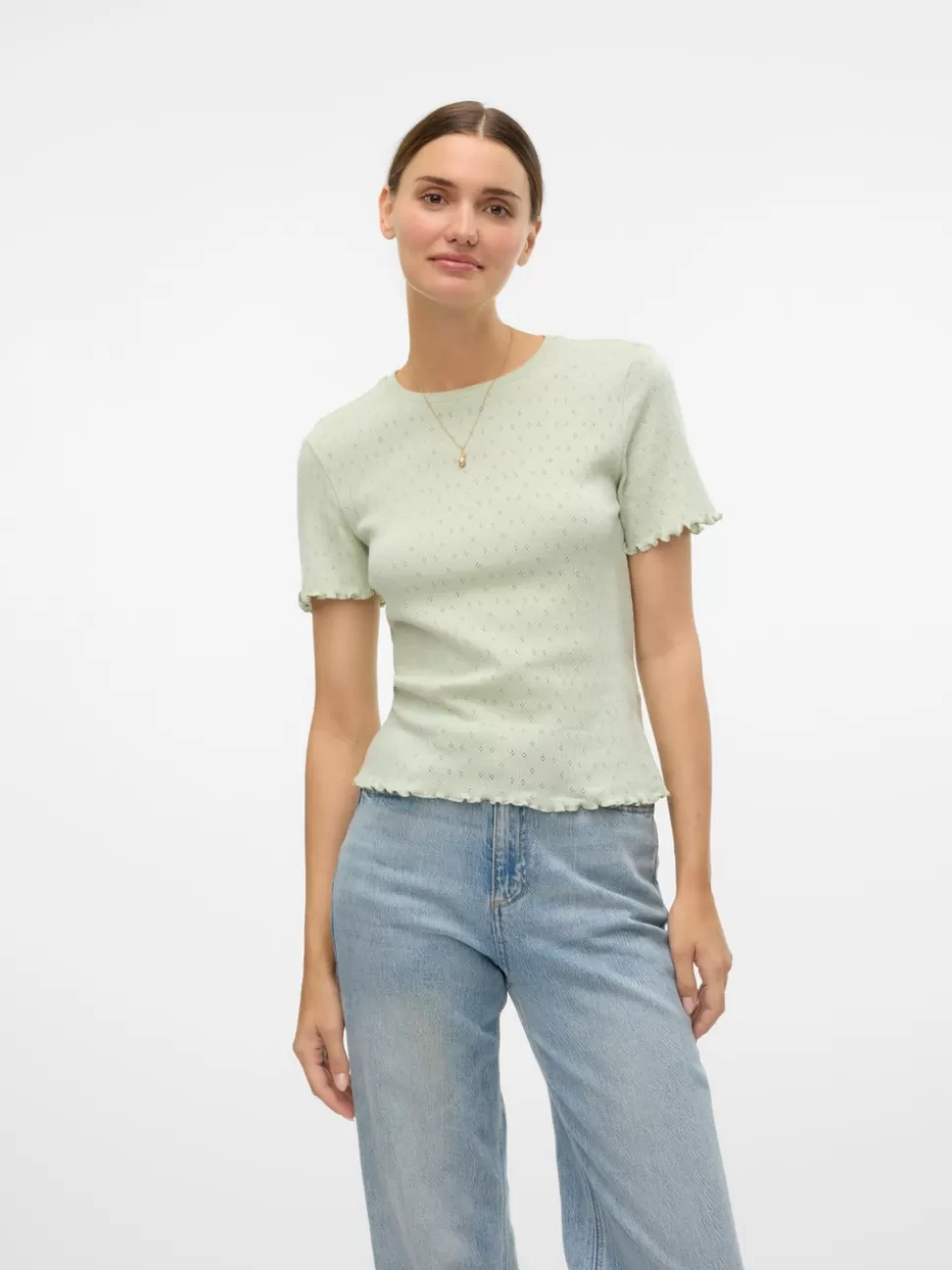 Basics | Toppar^VERO MODA VMISA Topp Sea Foam