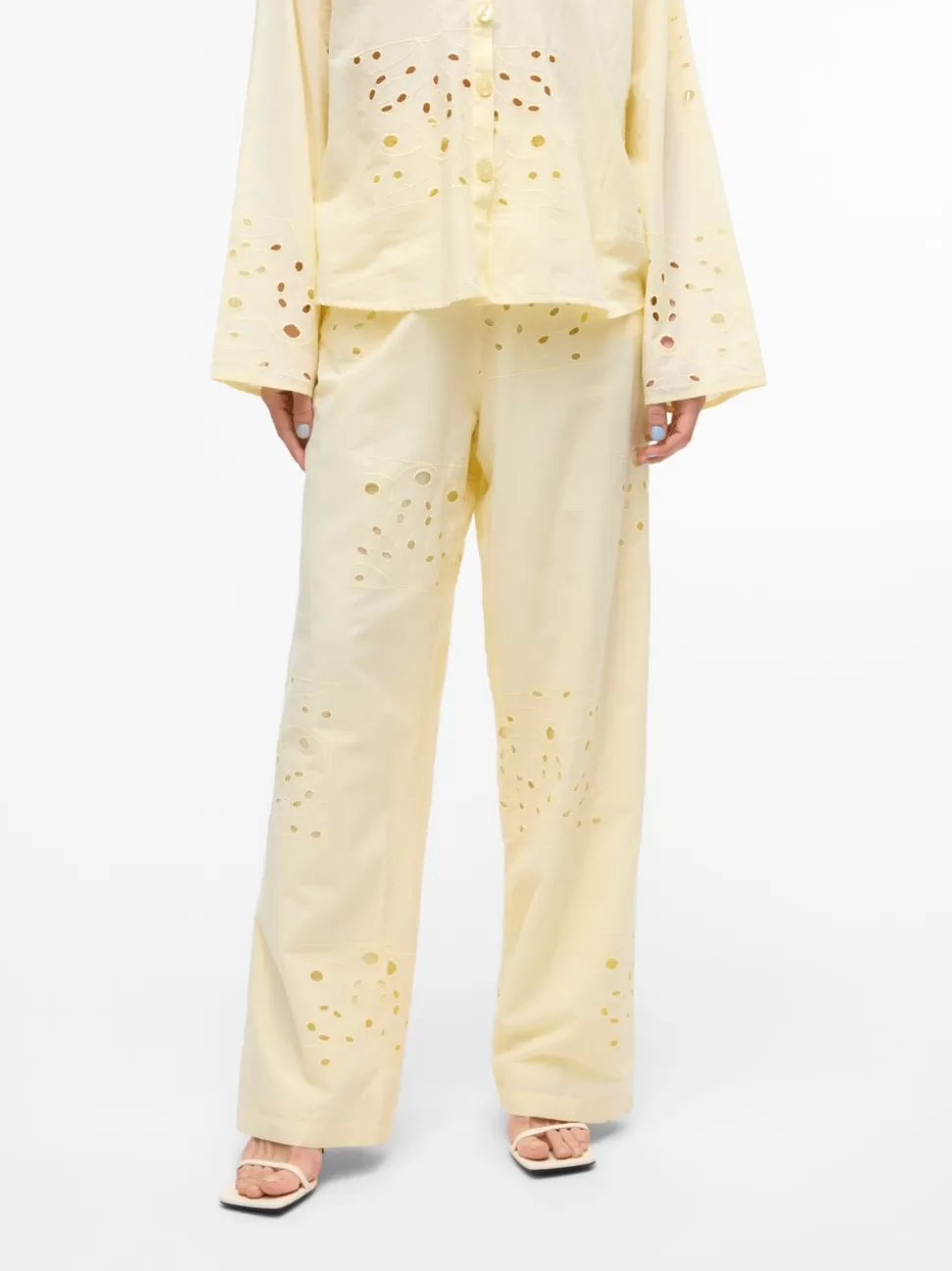 Byxor^VERO MODA VMJAKAYLA Hög Midja Byxor Anise Flower