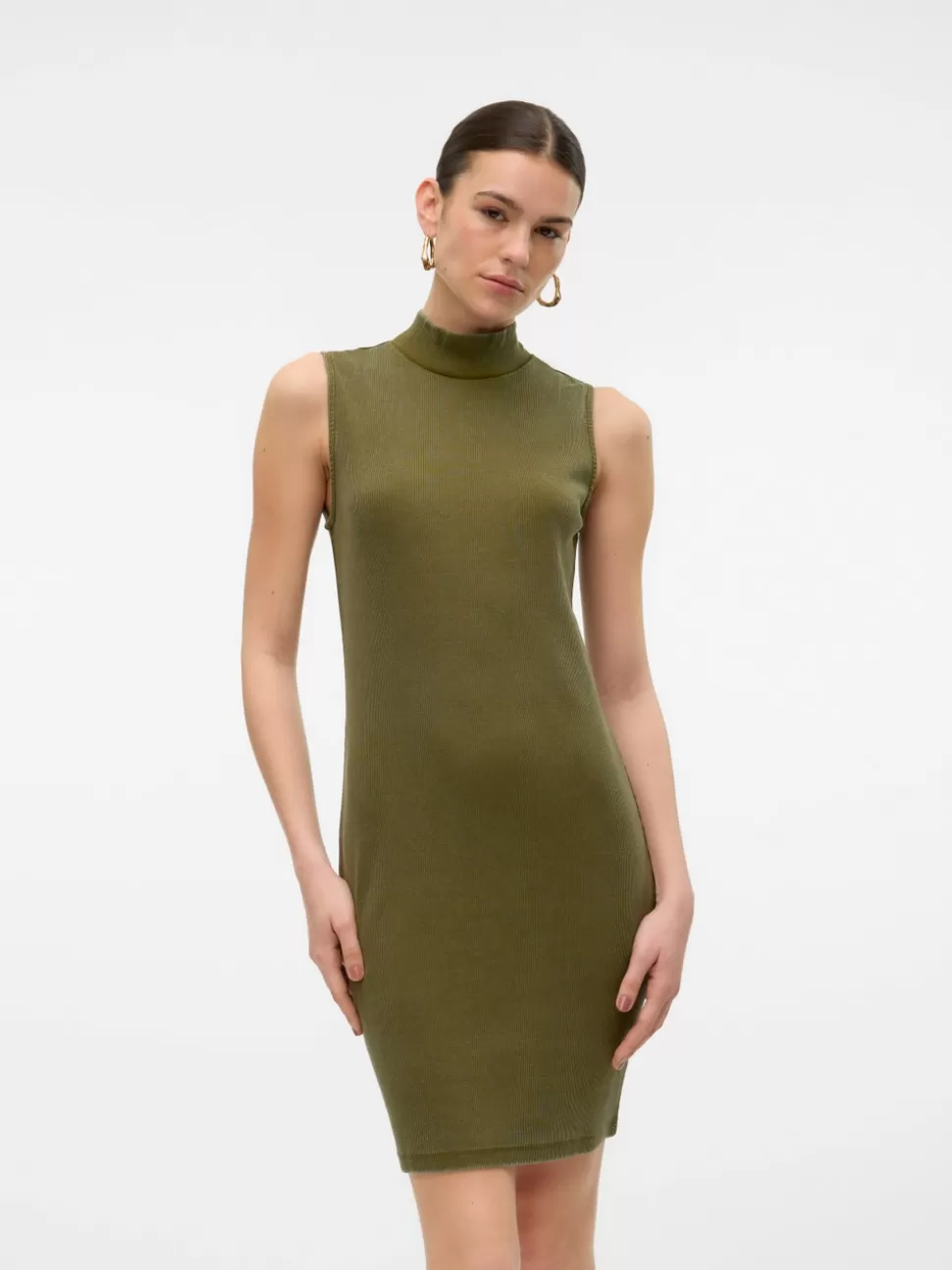 Klänningar^VERO MODA VMJANE Kort Klänning Dark Olive