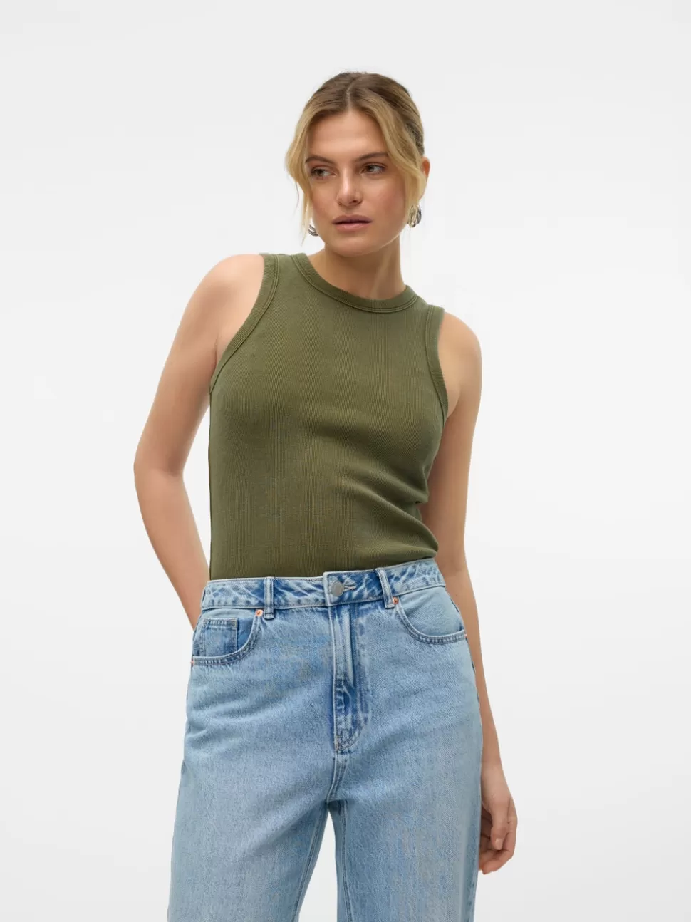 Toppar | Basics^VERO MODA VMJANE Topp Dark Olive