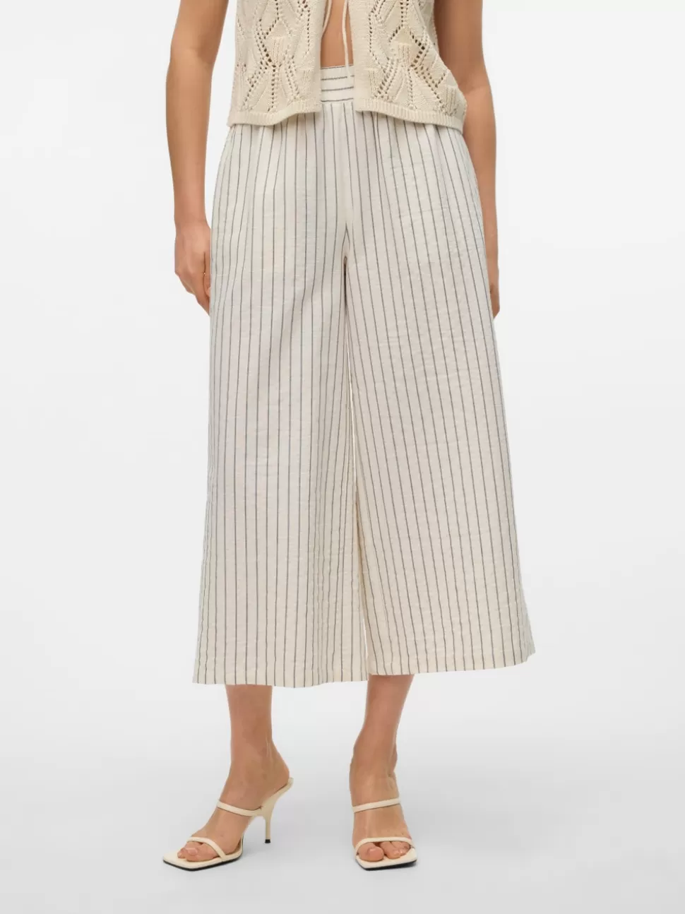 Byxor^VERO MODA VMJAYLEN Hög Midja Culottebyxor Birch
