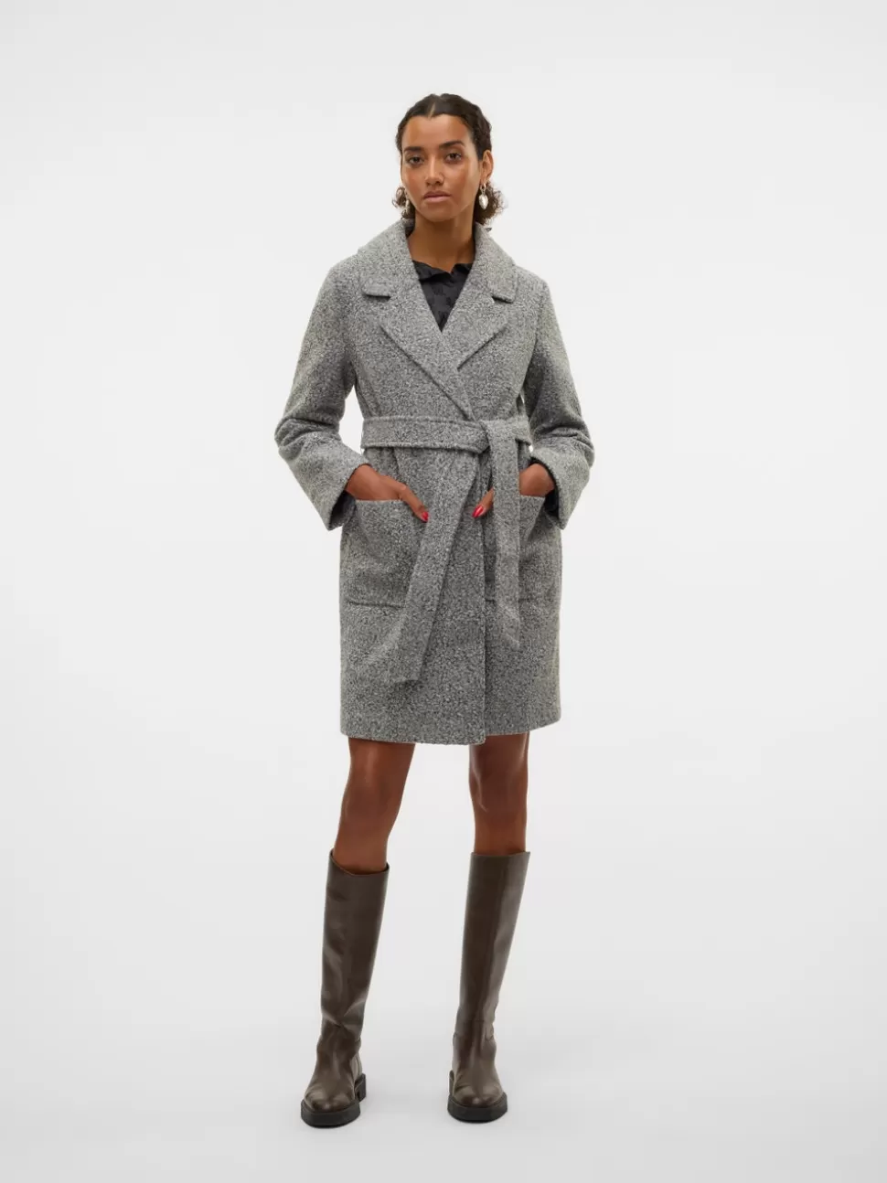 Jackor^VERO MODA VMJENNA Rock Medium Grey Melange