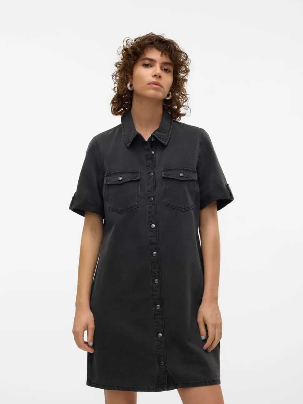 Basics | Klänningar^VERO MODA VMJENNIE Kort Klänning Black Denim