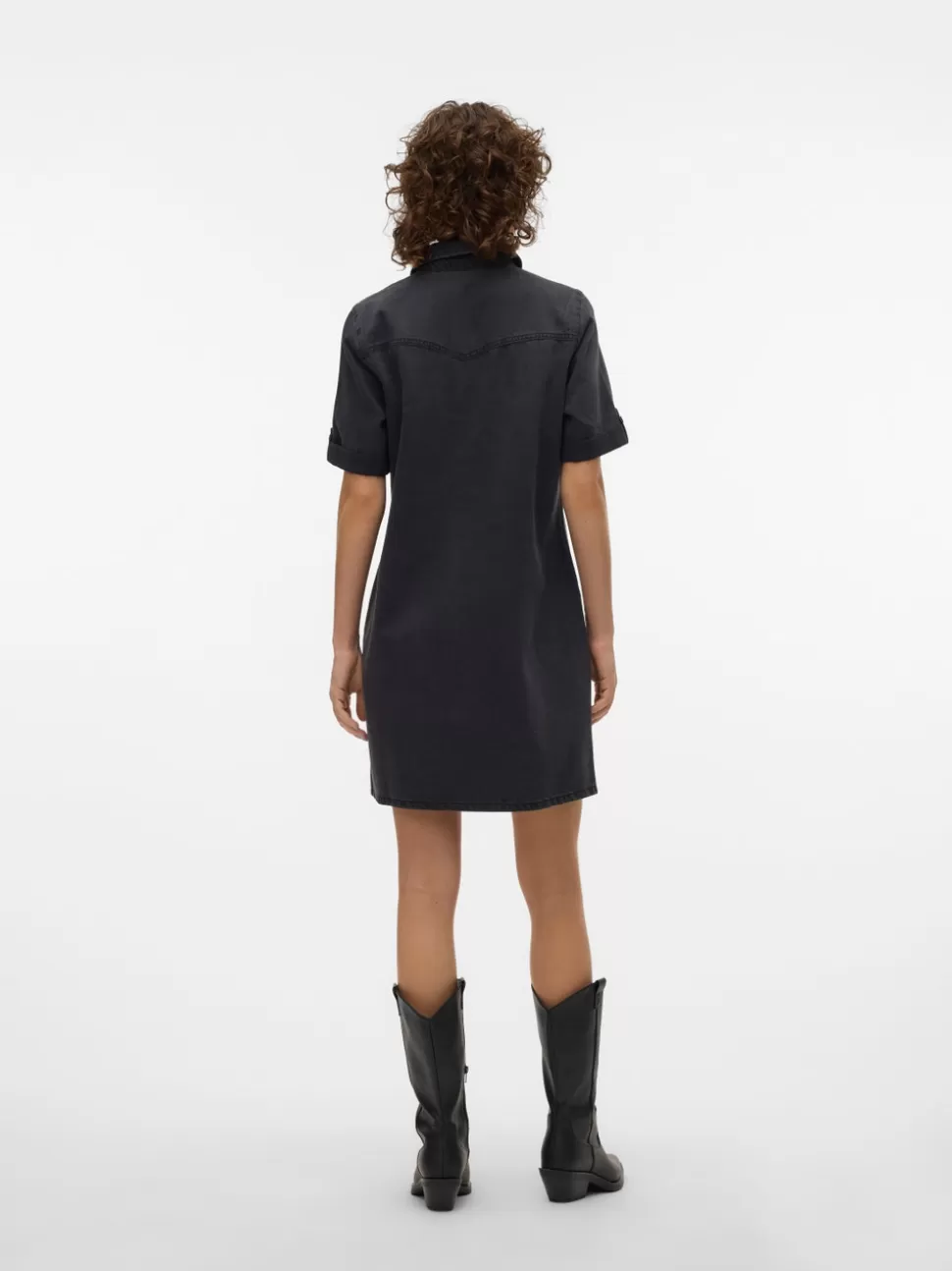 Basics | Klänningar^VERO MODA VMJENNIE Kort Klänning Black Denim