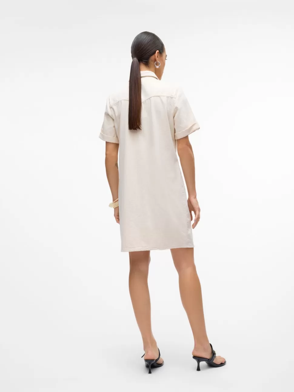 Basics | Klänningar^VERO MODA VMJENNIE Kort Klänning Ecru