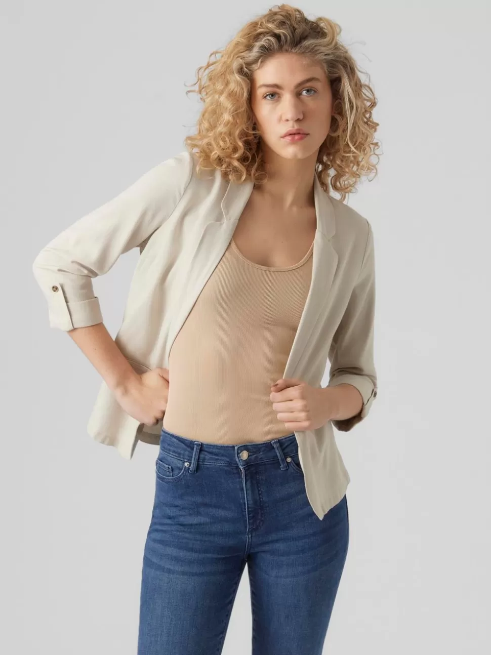 Kavajer | Basics^VERO MODA VMJESMILO Kavaj Silver Lining