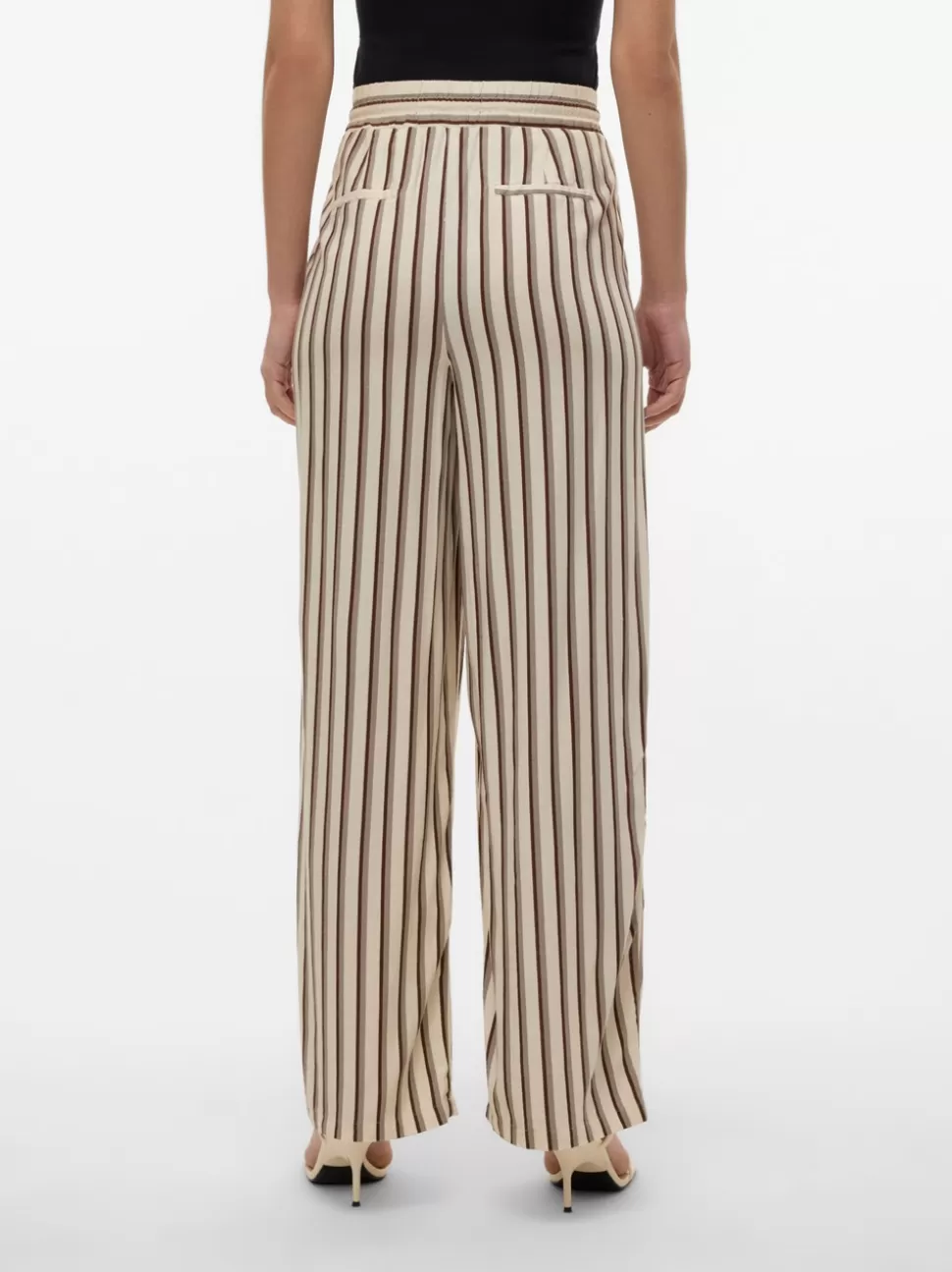 Byxor | Basics^VERO MODA VMJESMILO Medelhög Midja Byxor Birch