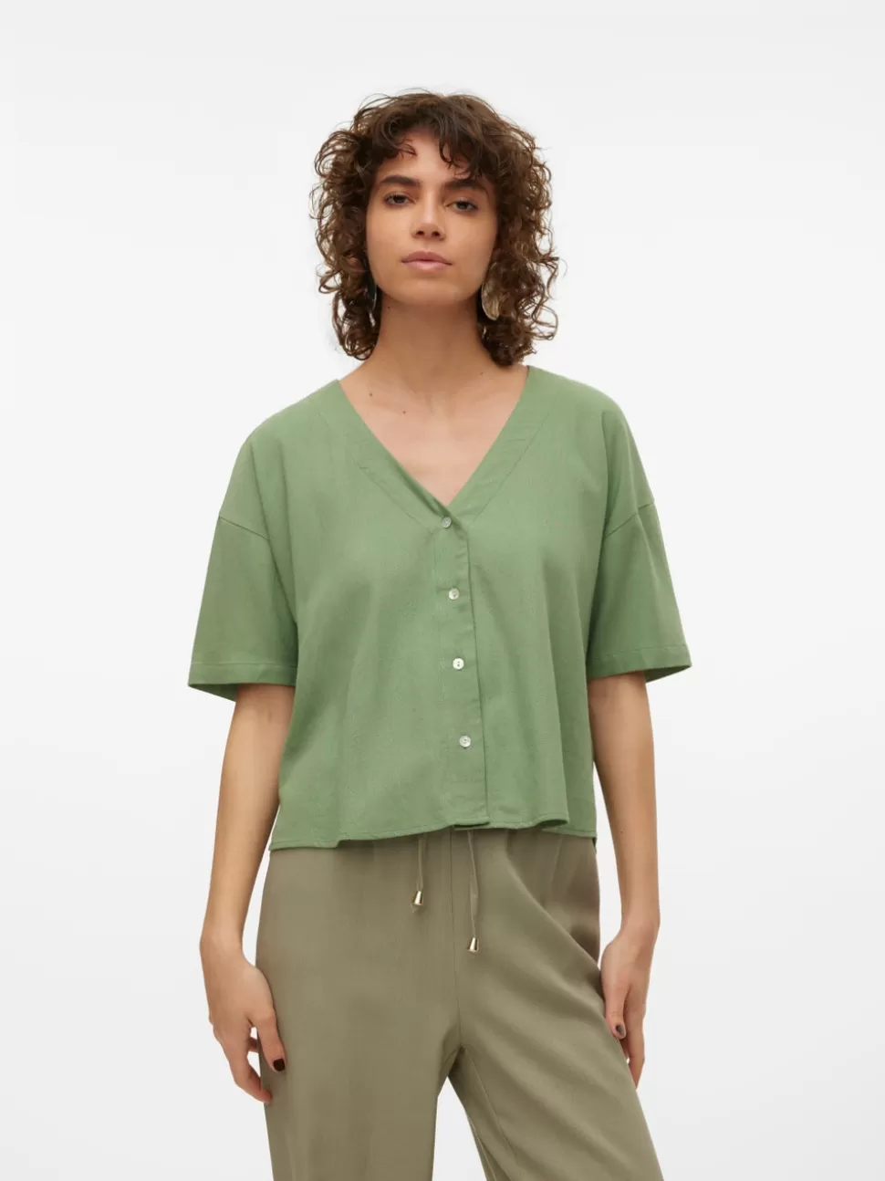 Skjortor | Toppar^VERO MODA VMJESMILO Skjorta Hedge Green