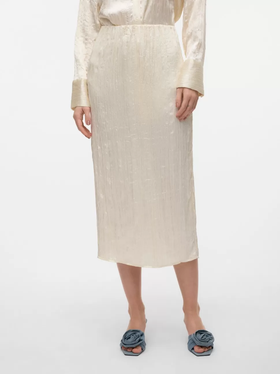 Kjolar^VERO MODA VMJOHAHA Hög Midja Midikjol Birch