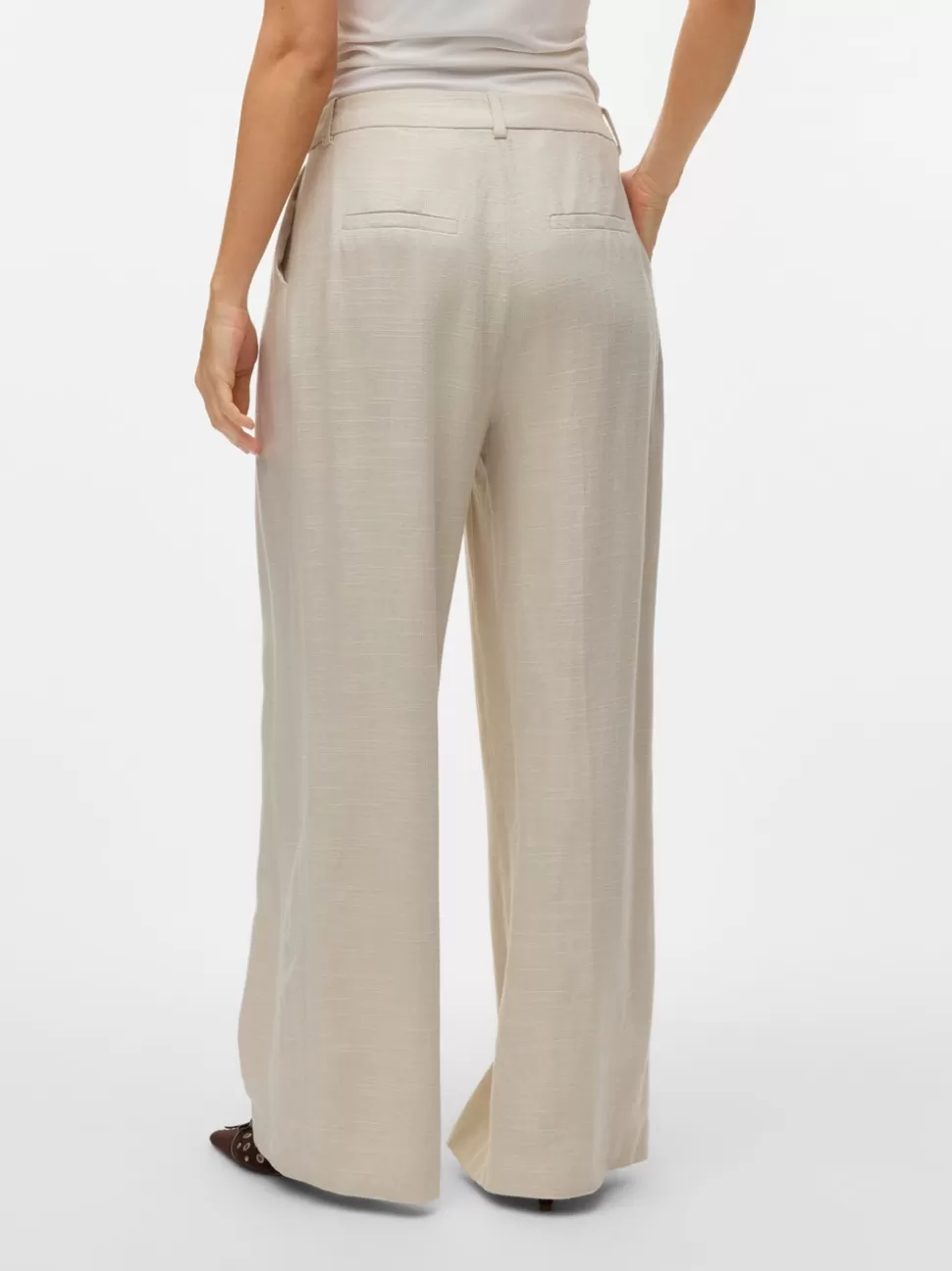 Byxor^VERO MODA VMJOLIE Skräddarsydda Byxor French Oak