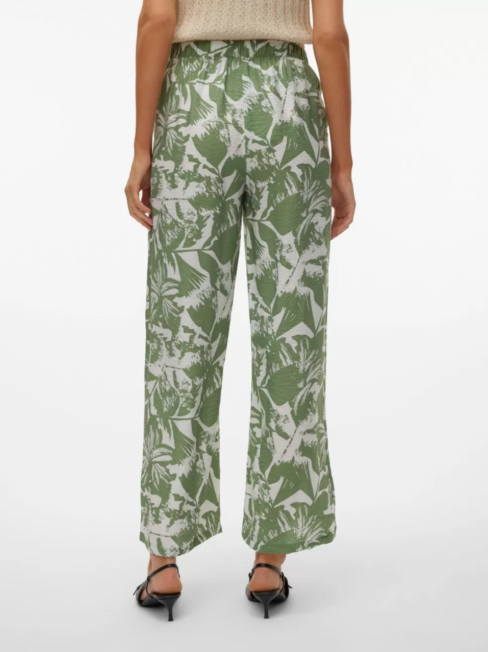 Byxor^VERO MODA VMJOSIE Hög Midja Byxor Hedge Green