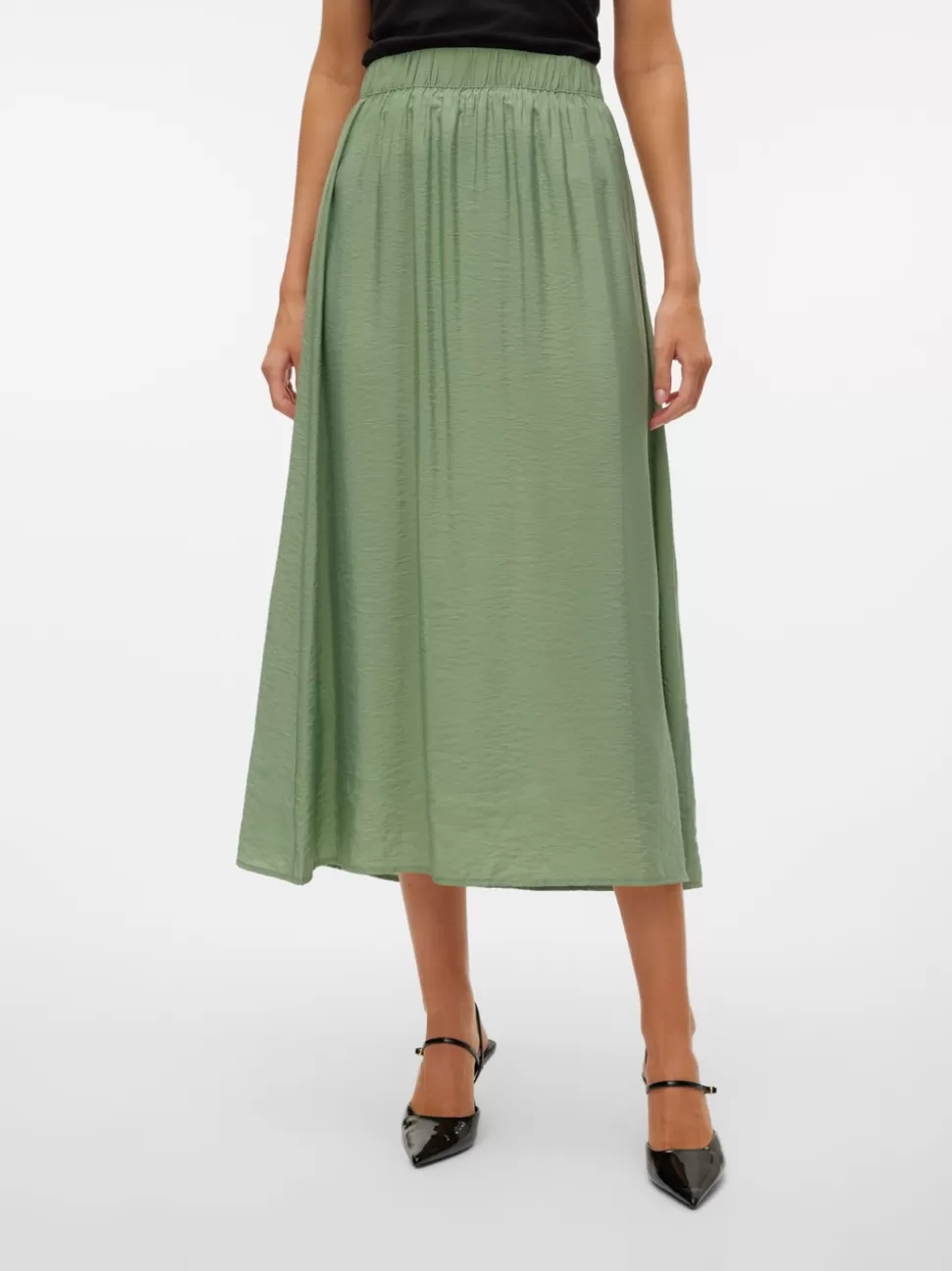 Kjolar^VERO MODA VMJOSIE Lång Kjol Hedge Green
