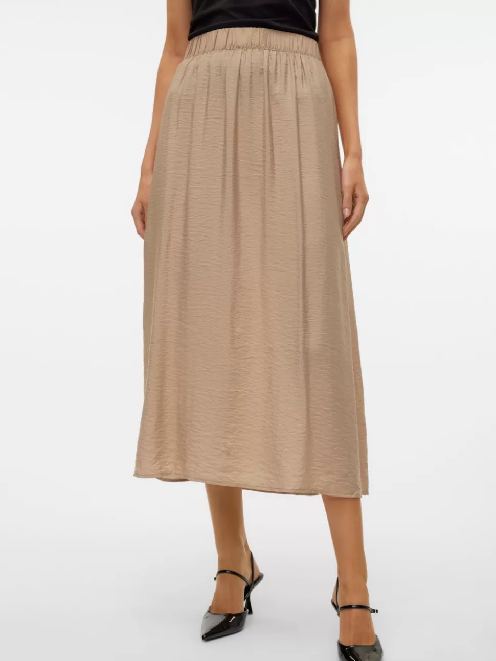 Kjolar^VERO MODA VMJOSIE Lång Kjol Silver Mink