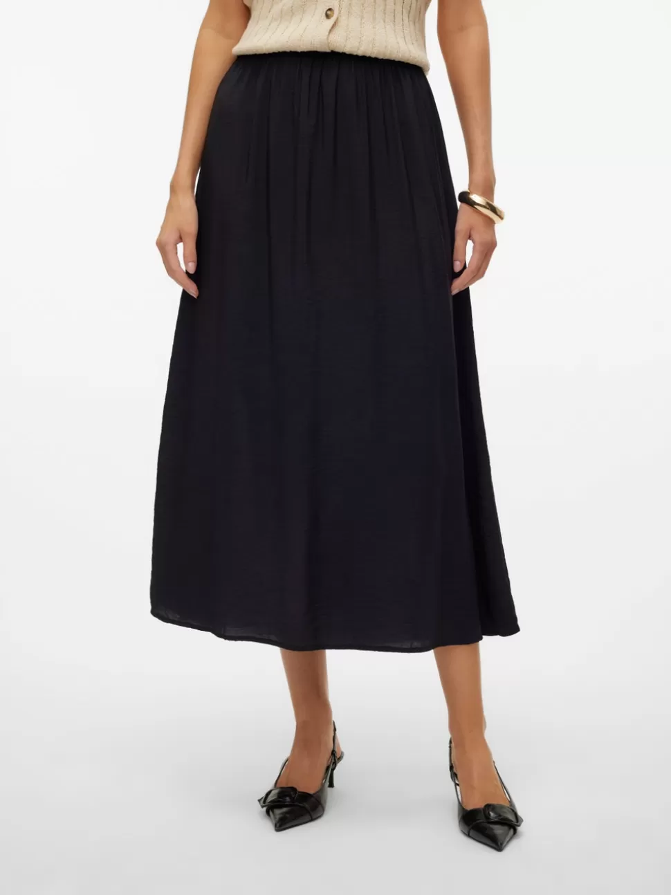 Kjolar^VERO MODA VMJOSIE Lång Kjol Black