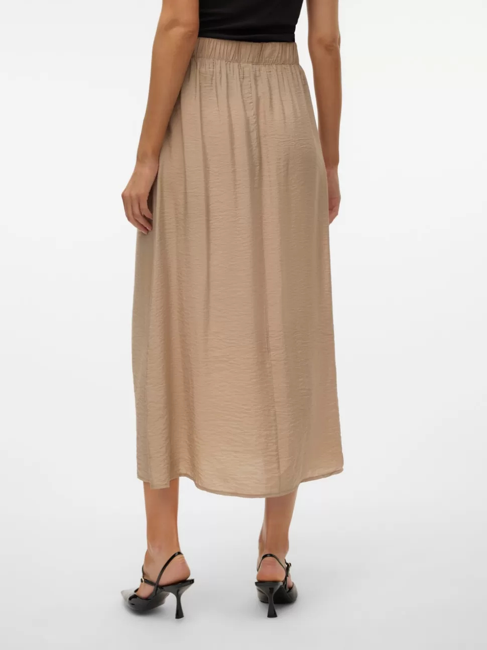 Kjolar^VERO MODA VMJOSIE Lång Kjol Silver Mink