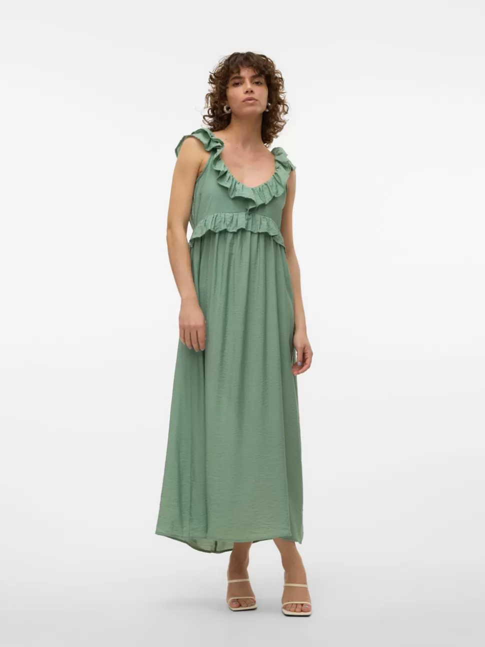 Klänningar | Festkläder^VERO MODA VMJOSIE Lång Klänning Hedge Green