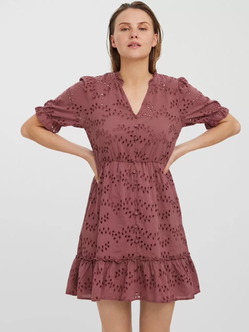 Klänningar^VERO MODA VMJULIA Kort Klänning Rose Brown