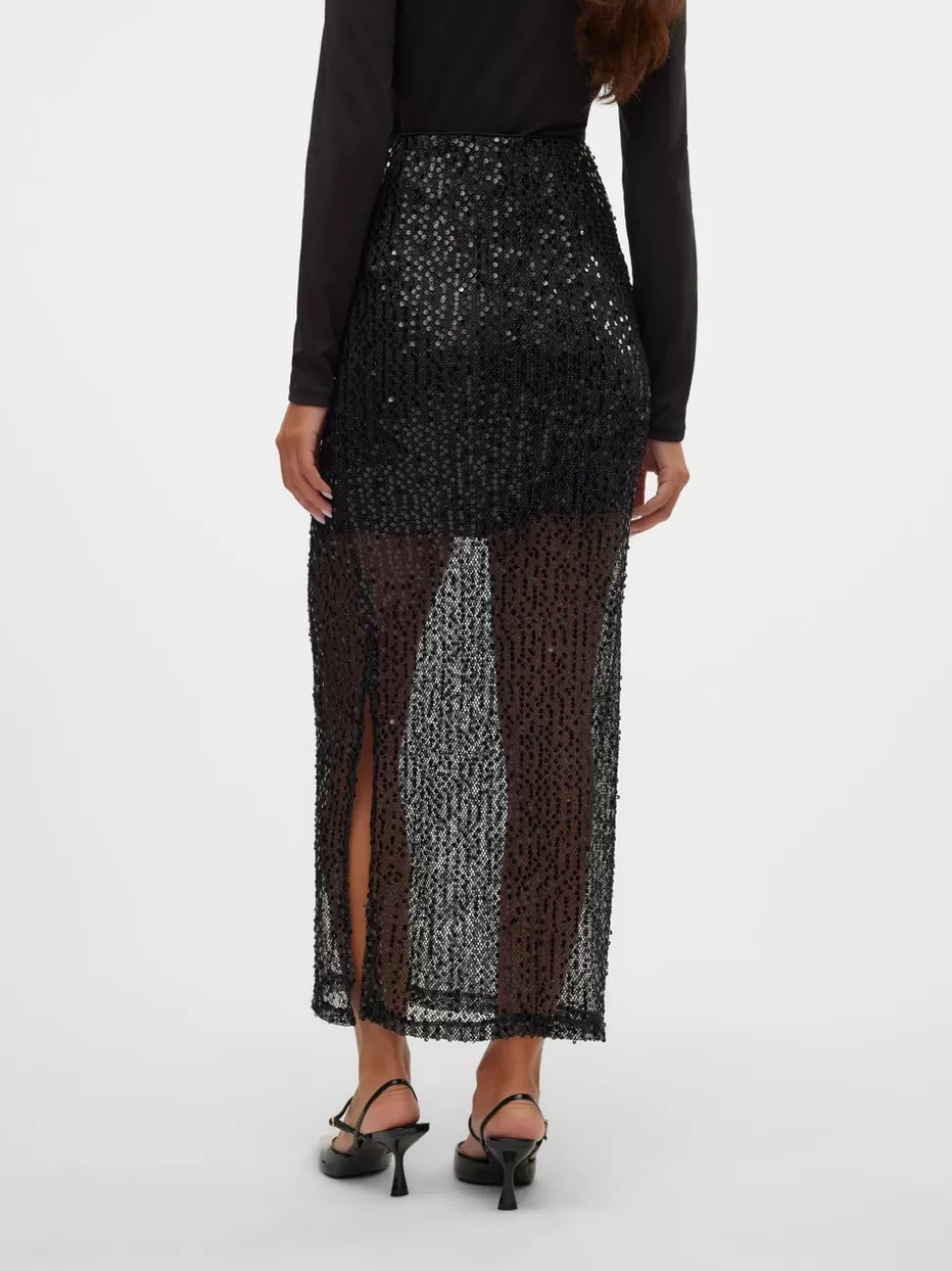 Festkläder | Kjolar^VERO MODA VMJULIET Hög Midja Lång Kjol Black