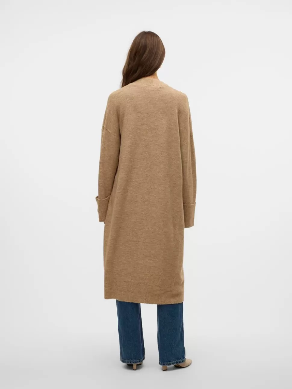 Stickat^VERO MODA VMJUPITER Stickad Kofta Silver Mink