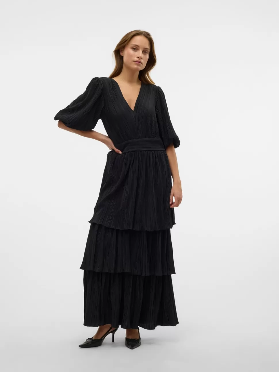 Klänningar | Festkläder^VERO MODA VMKAJA Lång Klänning Black
