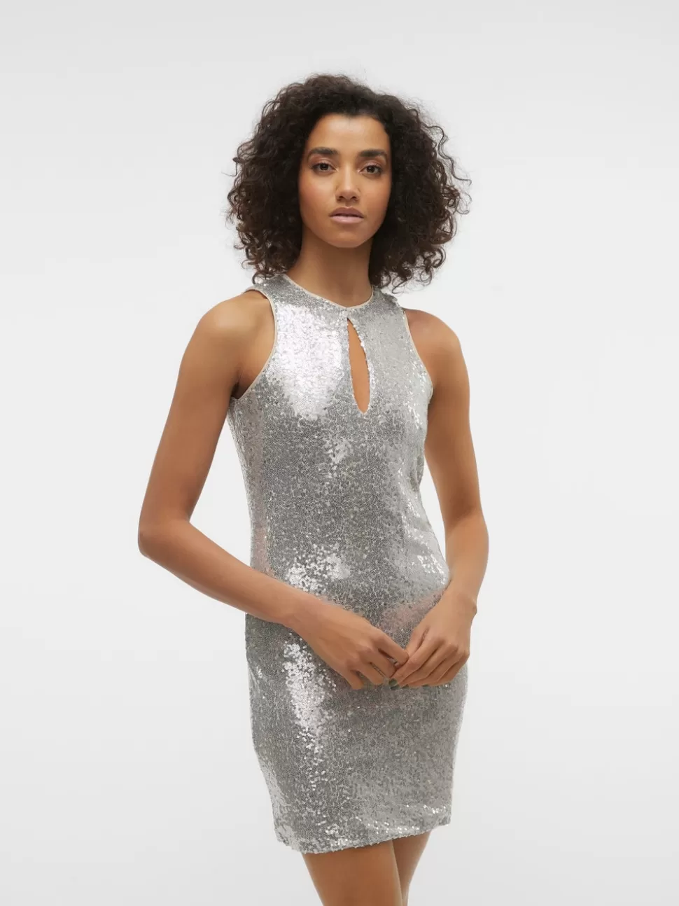 Klänningar | Festkläder^VERO MODA VMKAJE Kort Klänning Silver Colour