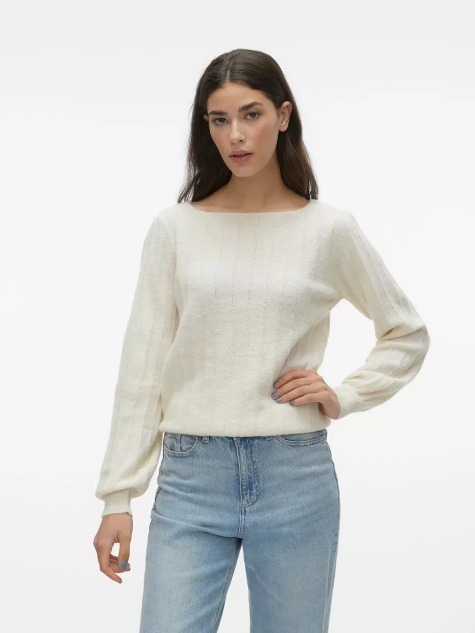 Stickat | Basics^VERO MODA VMKAMILLE Pullover Birch