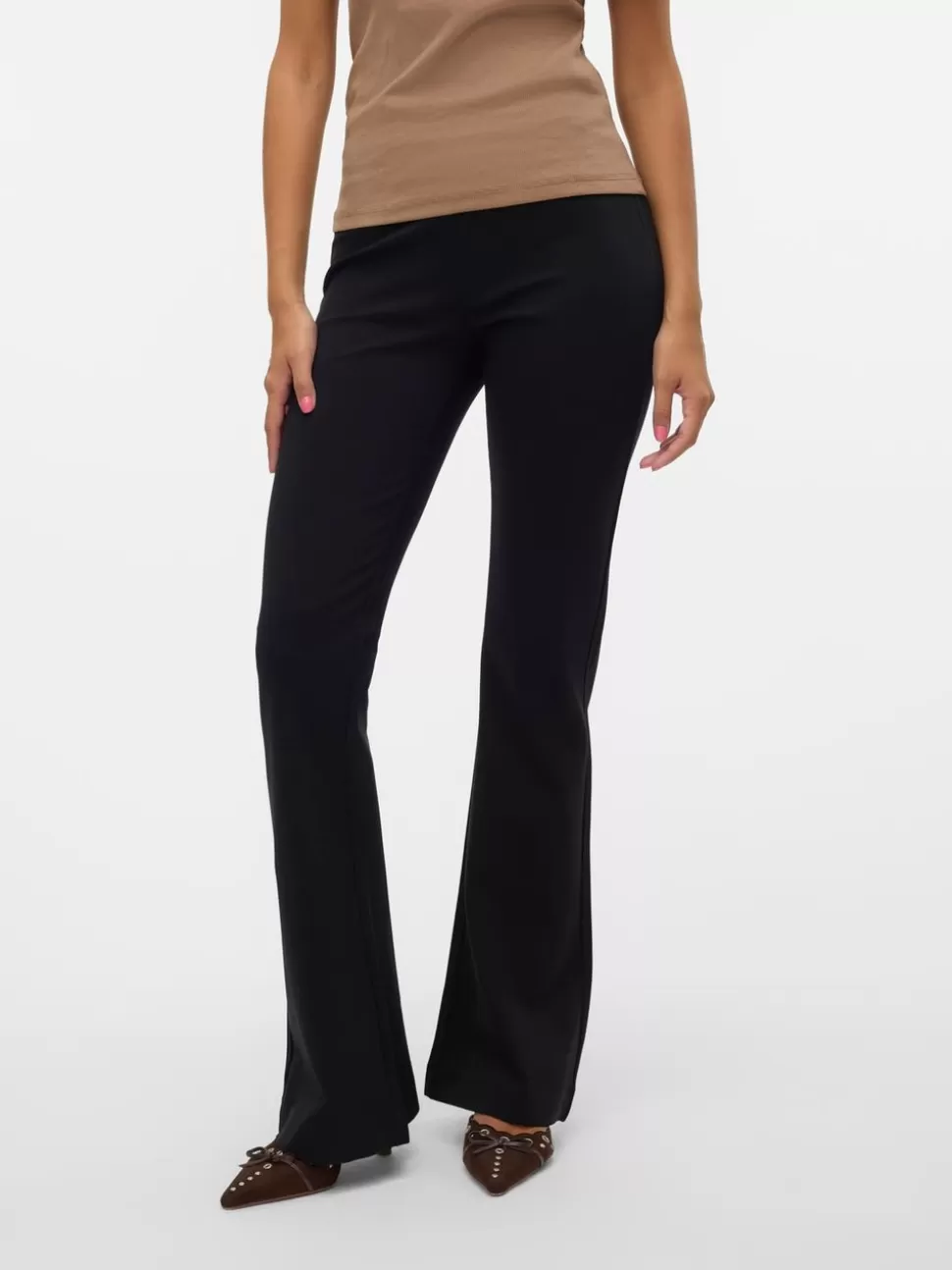 Byxor | Basics^VERO MODA VMKAMMA Medelhög Midja Byxor Black