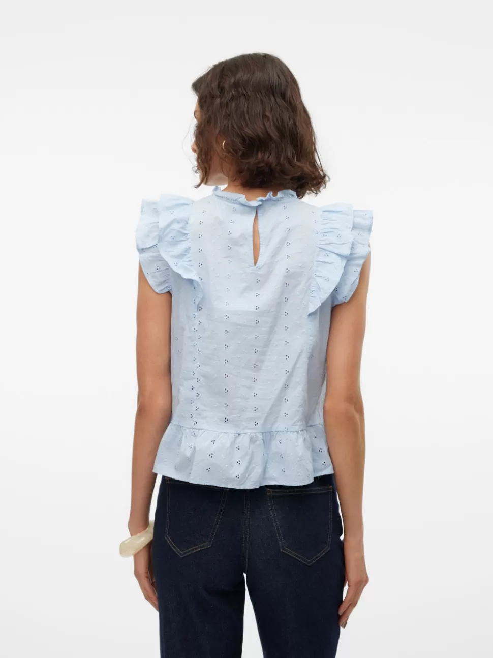 Toppar^VERO MODA VMKAMMY Topp Cashmere Blue