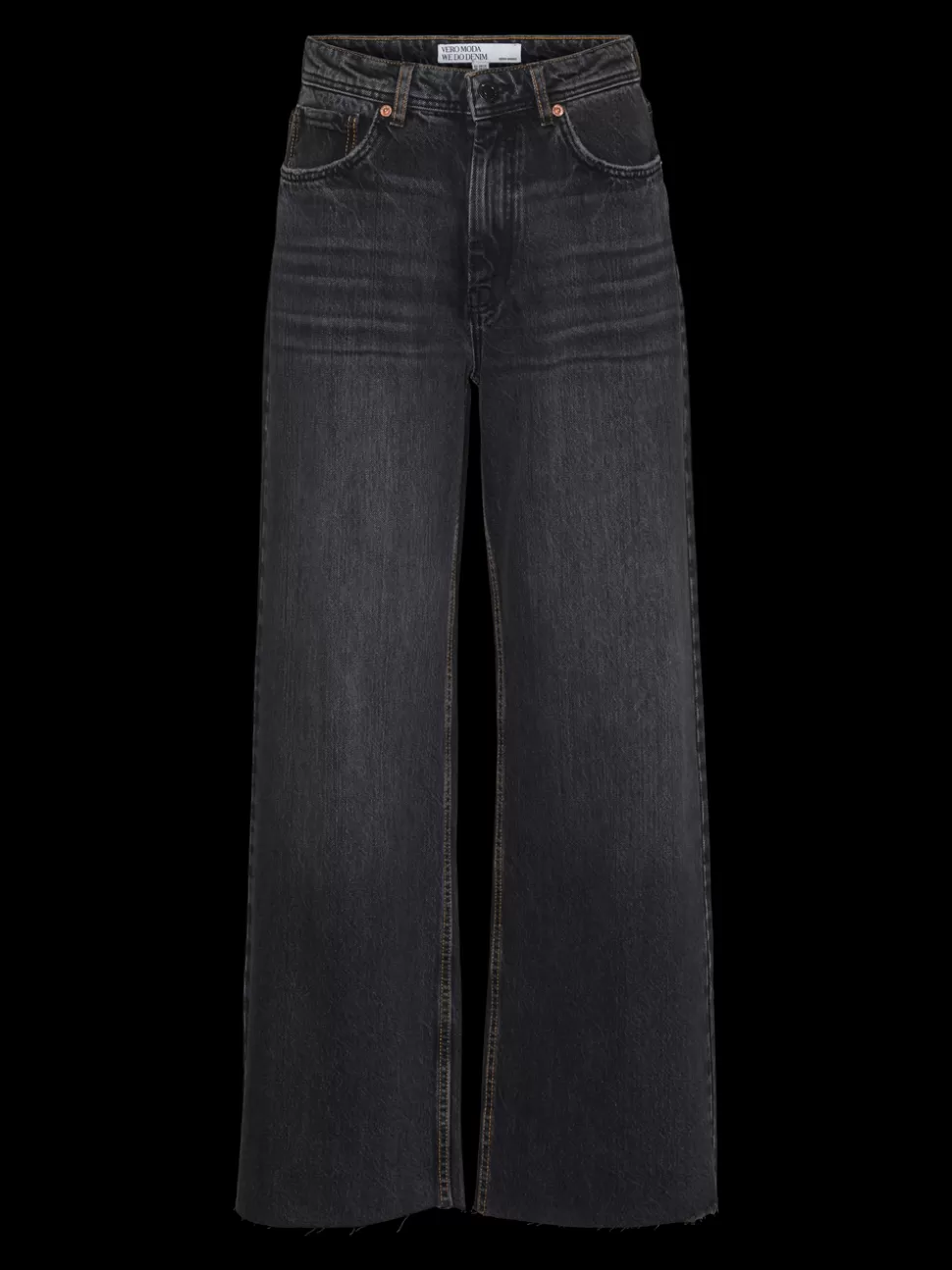 Jeans^VERO MODA VMKATHY Hög Midja Vida Ben Jeans Black Denim